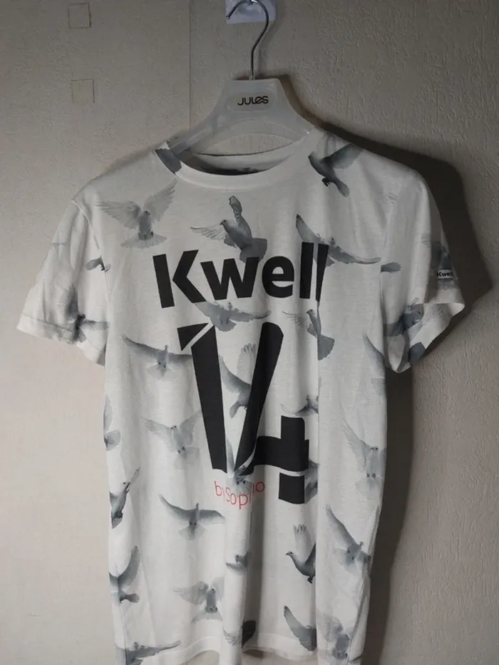 Tee-shirt blanc imprimé "Kwell" - photo numéro 3