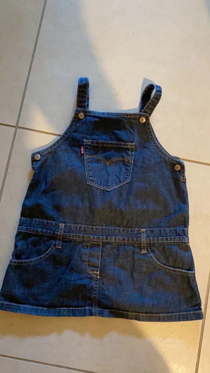 24 mois - taille grand ! Robe levis jeans souple réglable