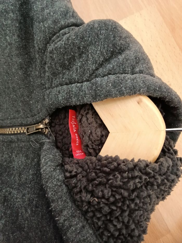 Gilet tissaia gris chiné - photo numéro 3