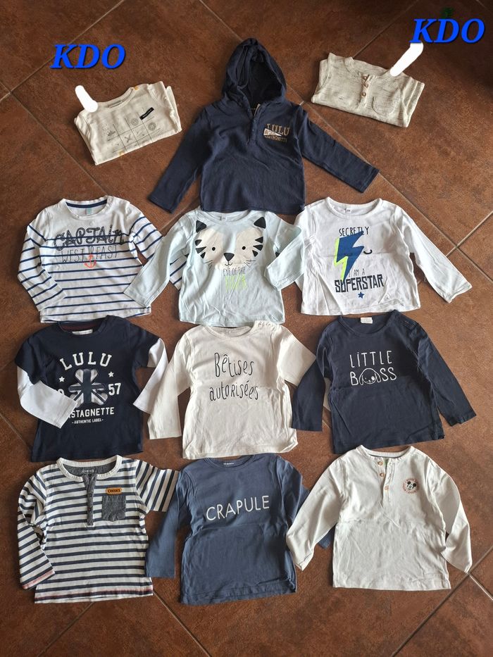 Lot tee-shirts manche longue 2ans