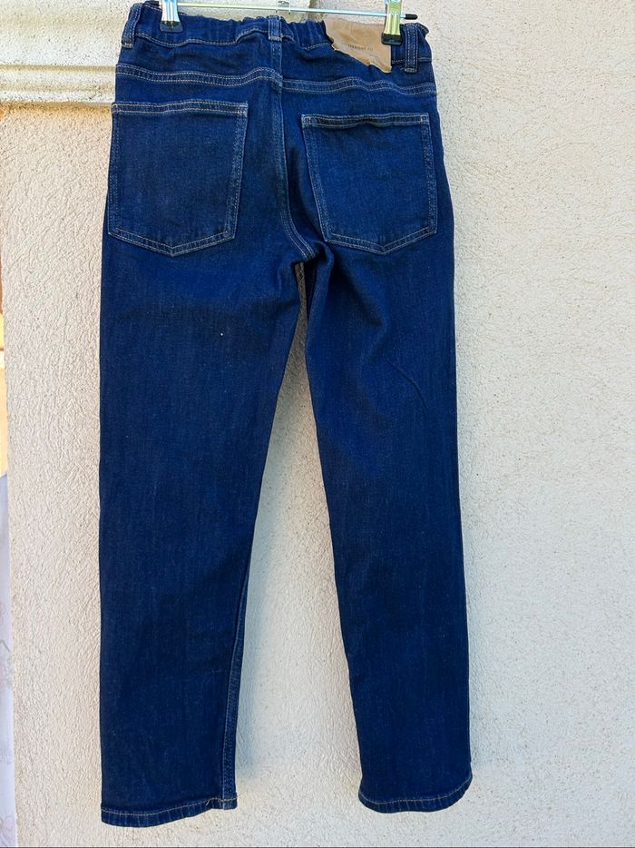 ZARA Jean bleu brut coupe droite garçon - photo numéro 9