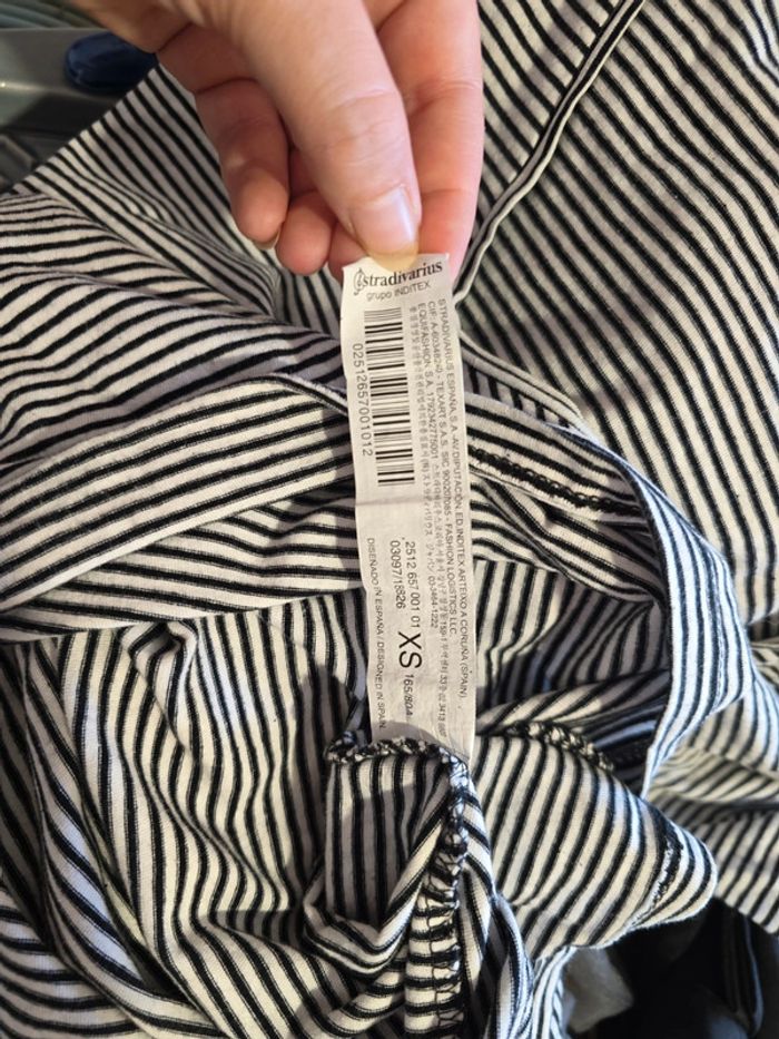 T-shirt rayé marinière Stradivarius xs - photo numéro 7