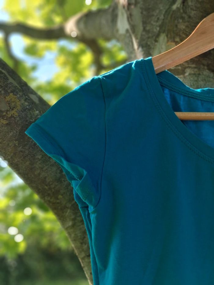 T shirt basic Colours bleu ciel - photo numéro 4