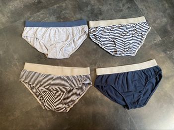 4 slips bleu marine 12 ans tape à l'œil