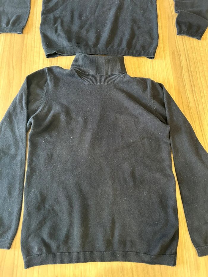 Lot de 2 sous pull noir mango taille 10 ans - photo numéro 2