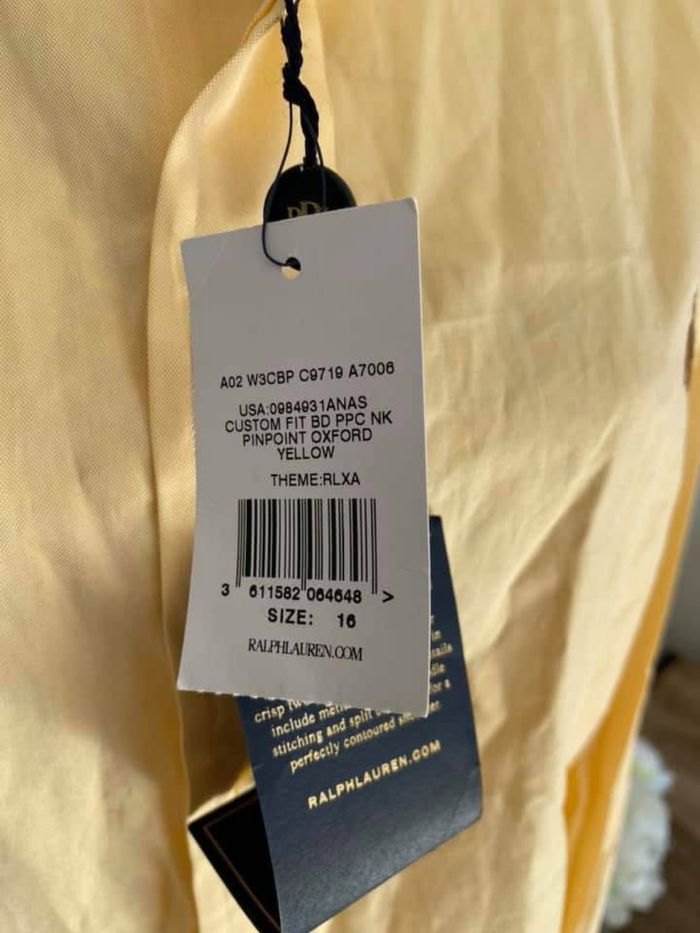 Chemise Ralph Lauren homme neuve étiquetée 40/41 - photo numéro 3
