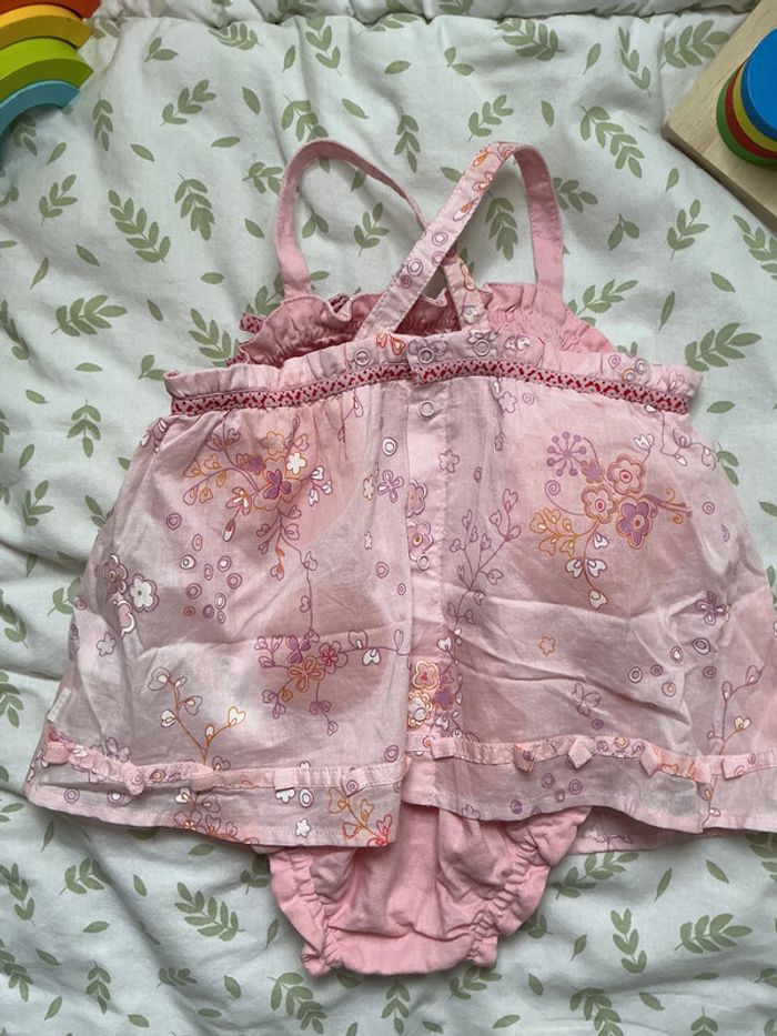 barboteuse rose motifs violet 9 mois elle - photo numéro 6