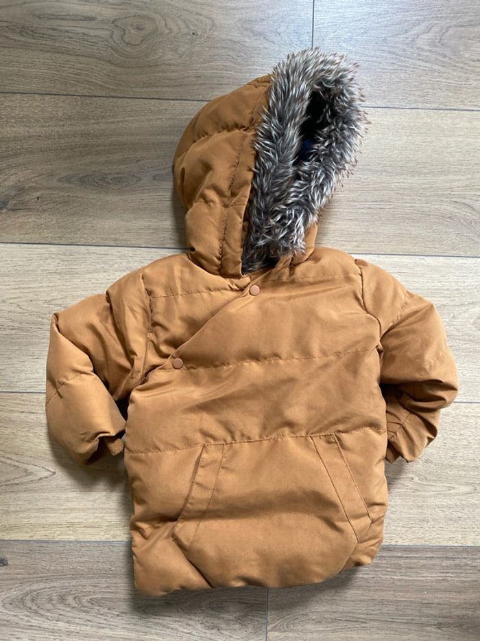 Manteau chaud camel 24 mois Vertbaudet