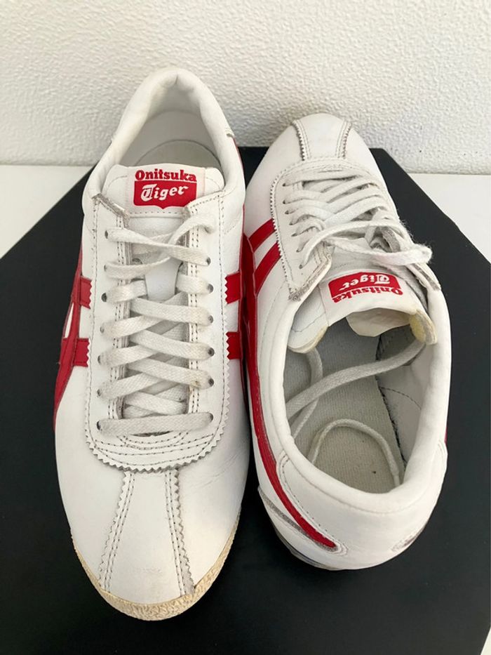 Onitsuka Tiger Corsair ‘White Classic Red’ / Blue - photo numéro 3