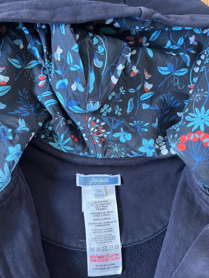 Gilet sweat marine Jacadi 8 ans - photo numéro 4