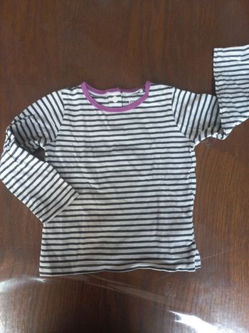 T-shirt rayé manches longues 12 mois Lupilu