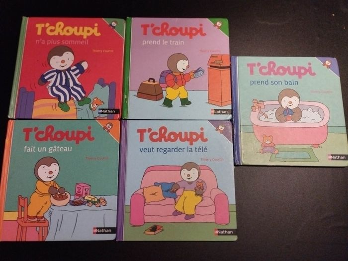 Lot de 5 Livres enfant Nathan T'choupi