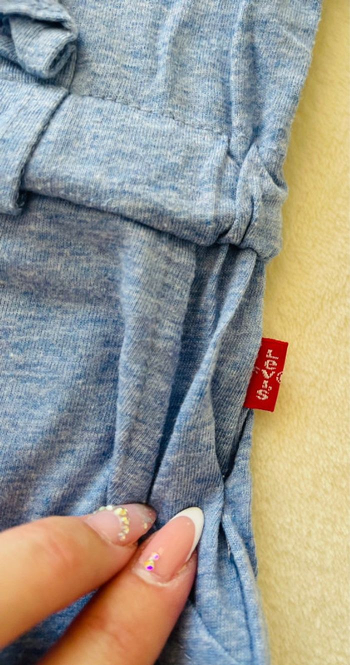 Robe bleu Levi’s avec sa culotte / cache couche 12 mois 80cm - photo numéro 3
