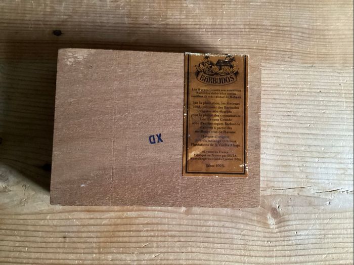 Boîte en bois cigare barbudos cubain - photo numéro 3