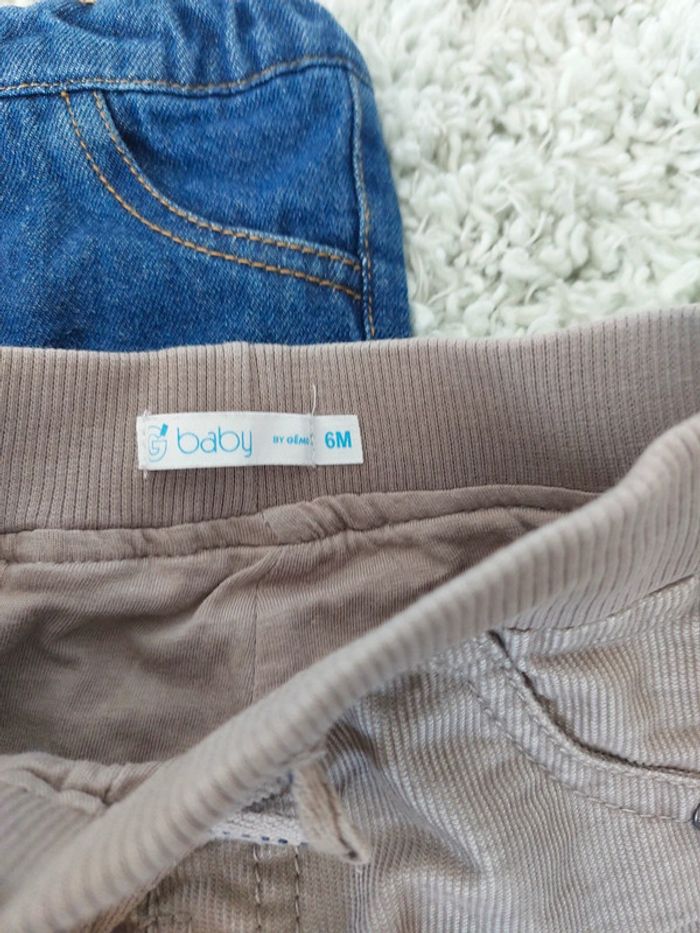Lot 3 pantalon 6 mois (kiabi, Gémo et Petit pirate) - photo numéro 3