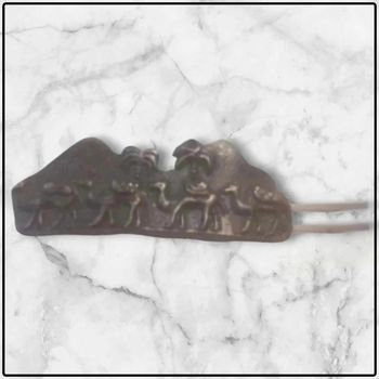 Barrette vintage femme dromadaire