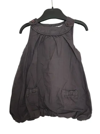 Robe grise kitchoun bébé fille taille 6 mois coton