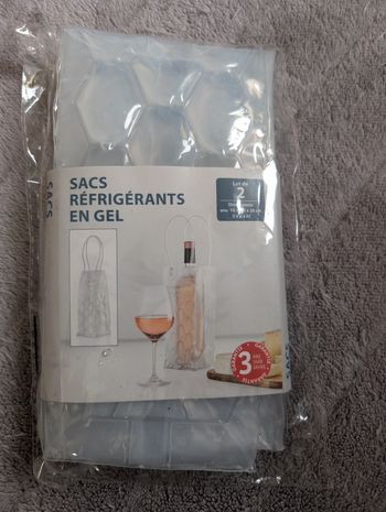 Lot de deux sacs réfrigérants en gel