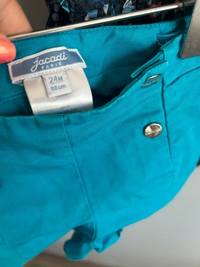 Ensemble blouse + short Jacadi fille 2-3 ans Tbe - photo numéro 4