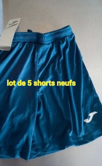Lot de 5 shorts neufs Joma 7/10 ans