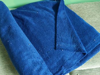 Coupon 100cmx155cm bambou  bleu cobalt