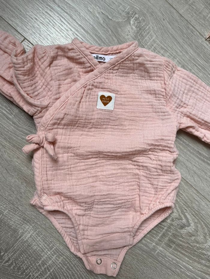 Body bébé fille gaz de coton