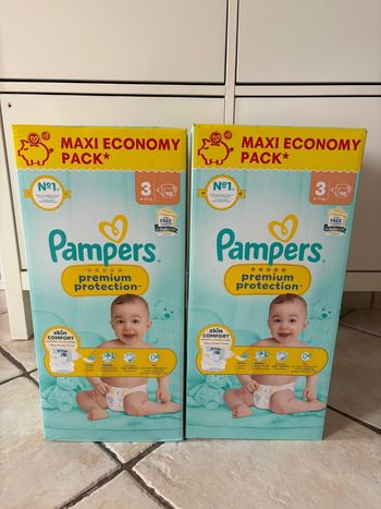 2 paquets de couches Maxi economy Pack