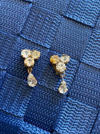 Boucles d’oreilles vintage style art déco