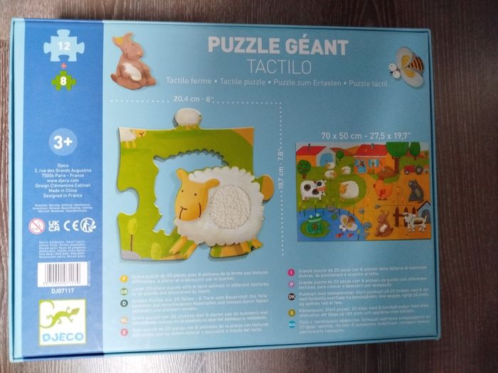 Puzzle Djeco tactile 20 pièces - photo numéro 3