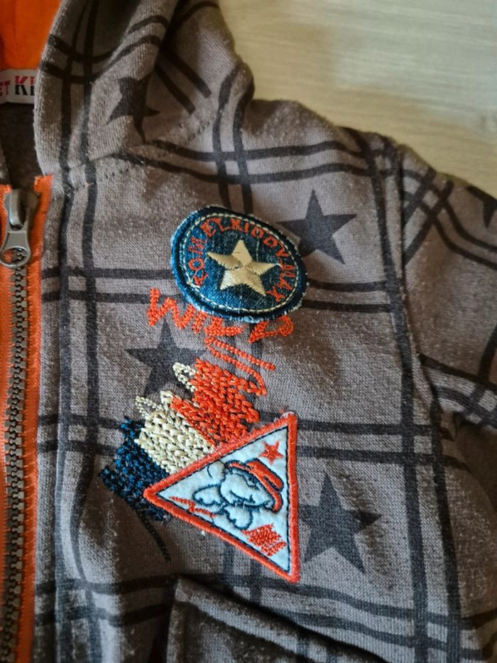 Veste zippé marron pour garçon 24 mois - photo numéro 2