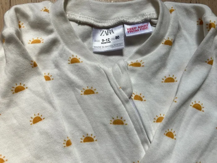 Lot de deux pyjamas/grenouillères en coton zippés 18 mois Zara - photo numéro 8
