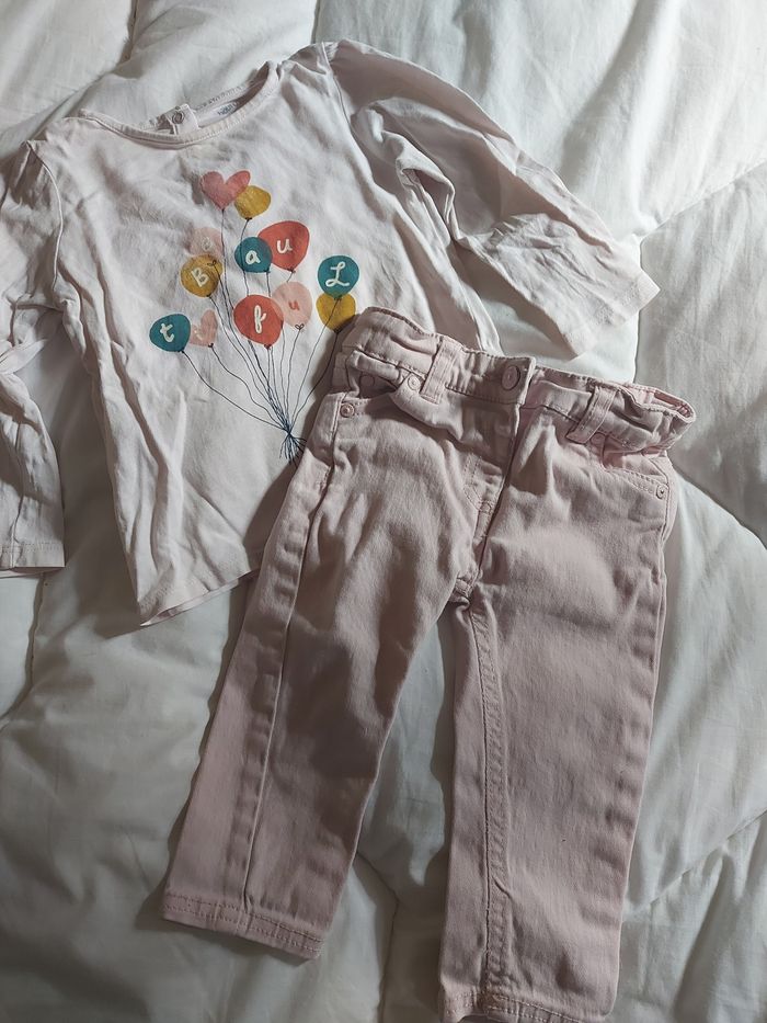 Ensemble fille 12 mois