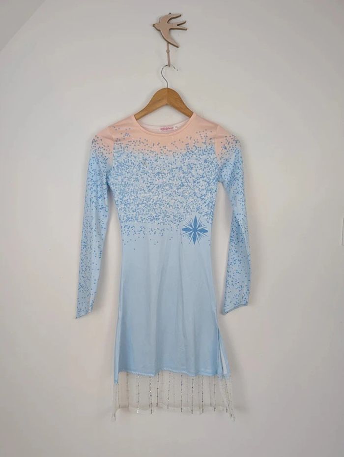 Déguisement 4 pièces type Elsa la reine des neiges 150 cm 10 - 12 ans - photo numéro 3