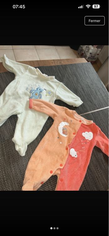 Lot pyjama 1 mois 
