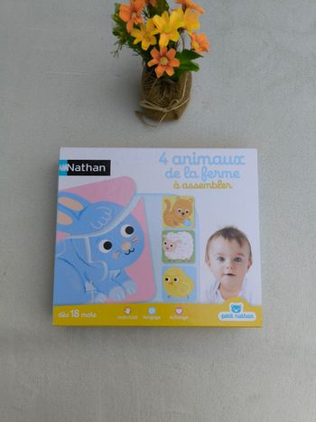 Jeu animaux à assembler Petit Nathan