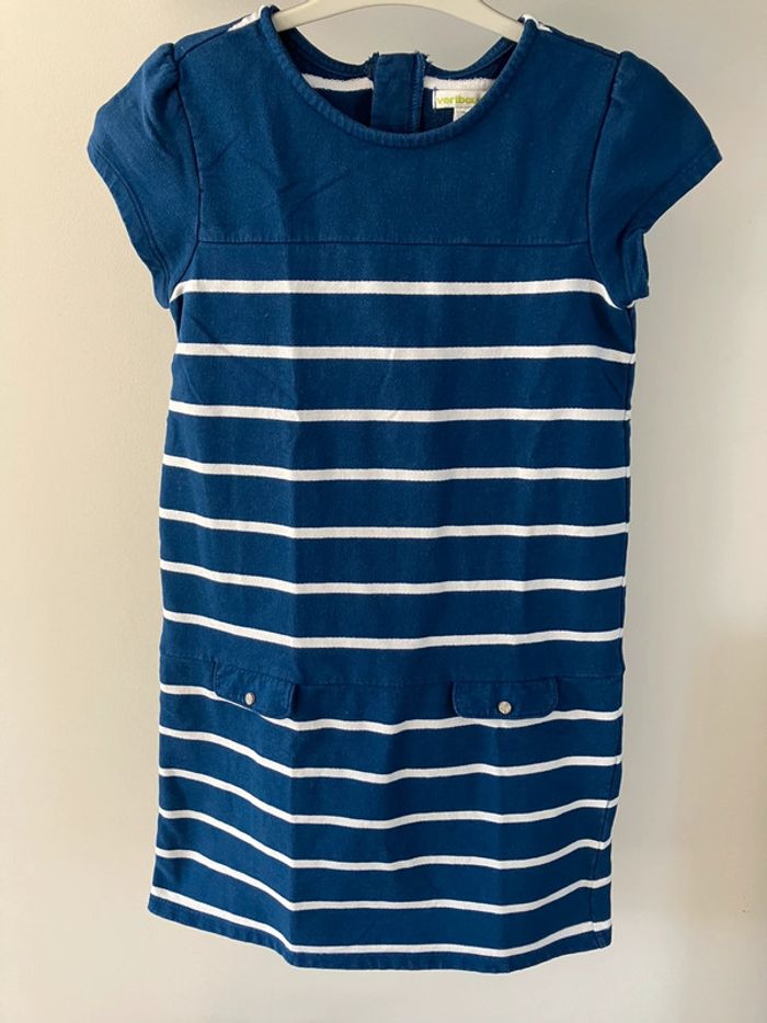 Robe marine Vertbaudet 10 ans