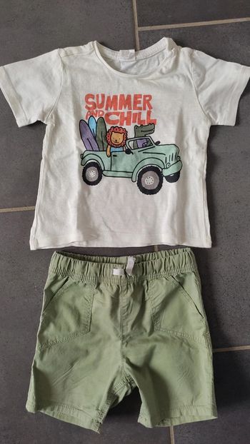 Ensemble t-shirt / short H&M T.9 M