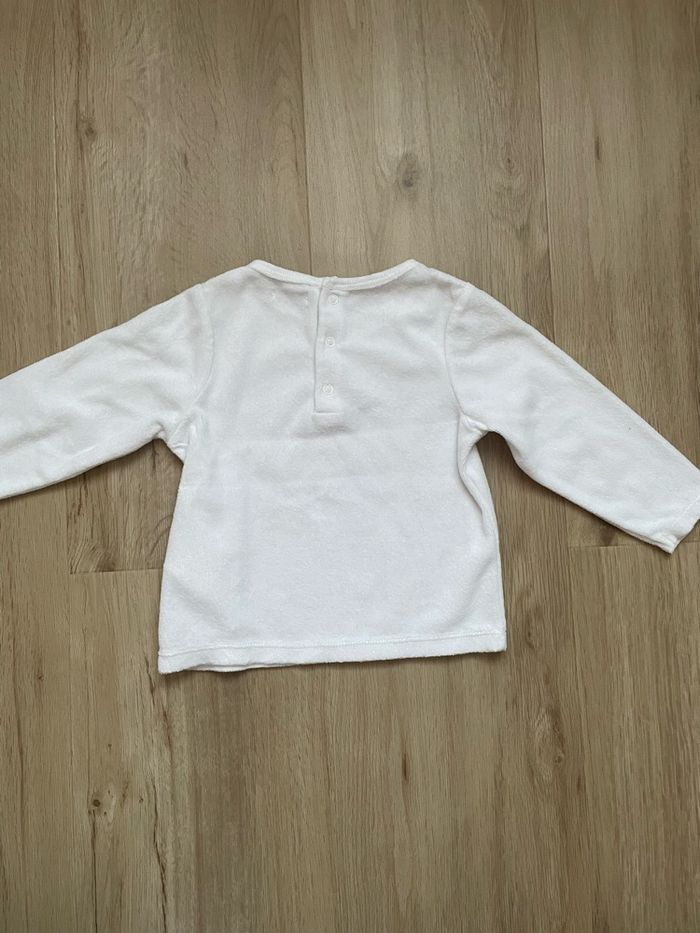 Pyjama deux parties Gémo blanc et bleu 24 mois - photo numéro 6