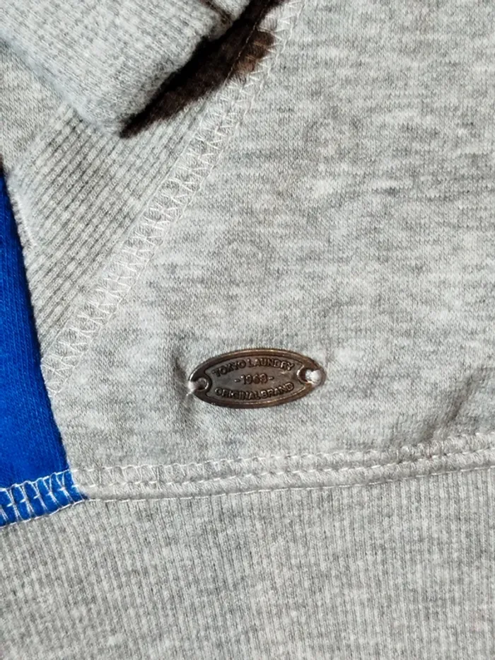 🧥 Sweat zippé Tokyo Laundry gris S/M neuf - photo numéro 4