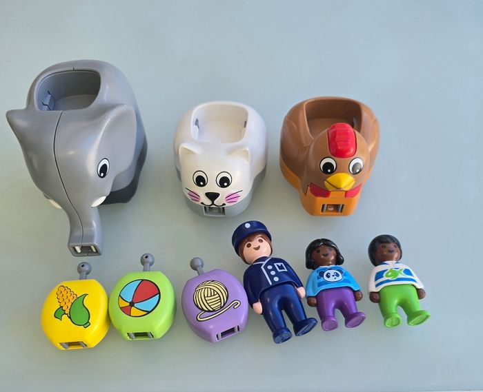123 playmobil train des animaux 70405 complet - photo numéro 2