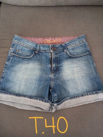Short en jeans