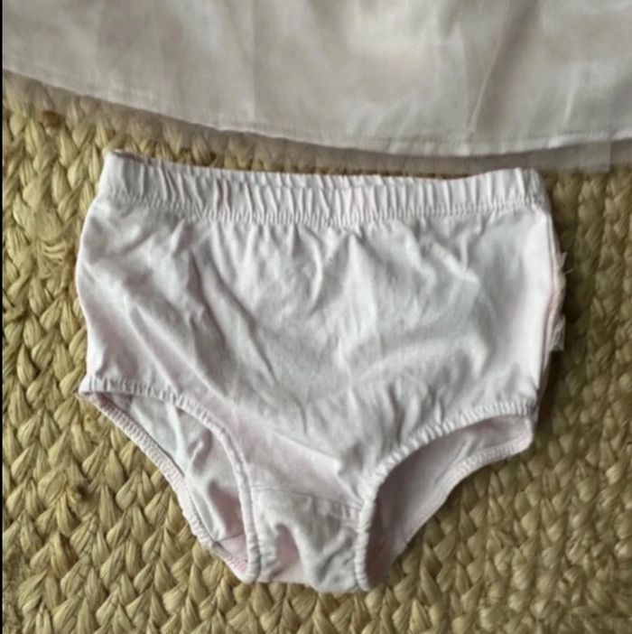Robe cérémonie + bloomer rose poudré fille 12 mois - photo numéro 9