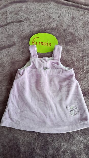 Robe velours à bretelles