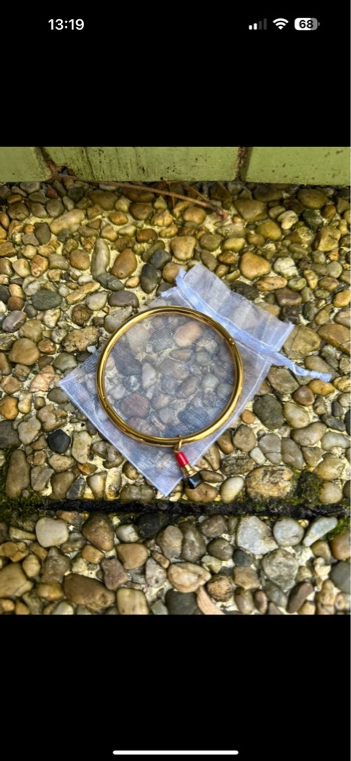 Bracelet jonc rouge à lèvre - photo numéro 5