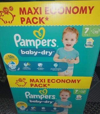 Couches pampers baby-dry T7 