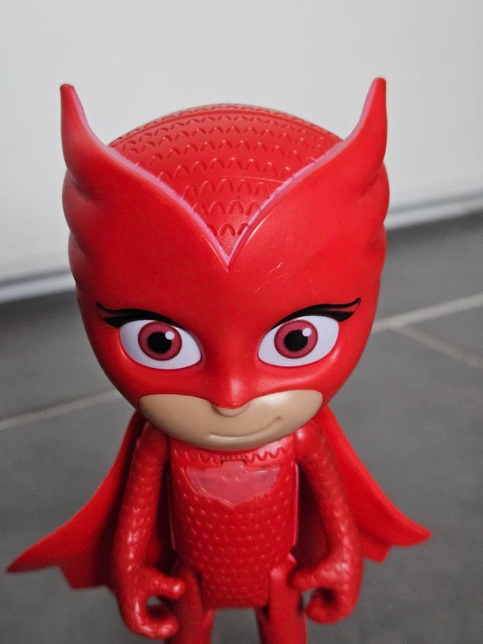 Figurine parlante (français/anglais) Bibou 8cm pyjamasques PJ Masks, Très bon état, très très propre - photo numéro 4