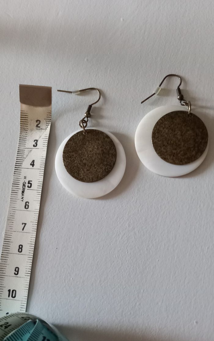 Boucles d’oreilles rondes fantaisie - photo numéro 3