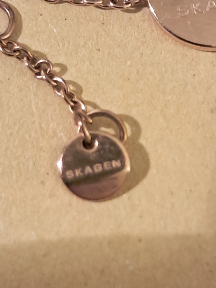 Bracelet en acier doré et nacre Skagen - photo numéro 5
