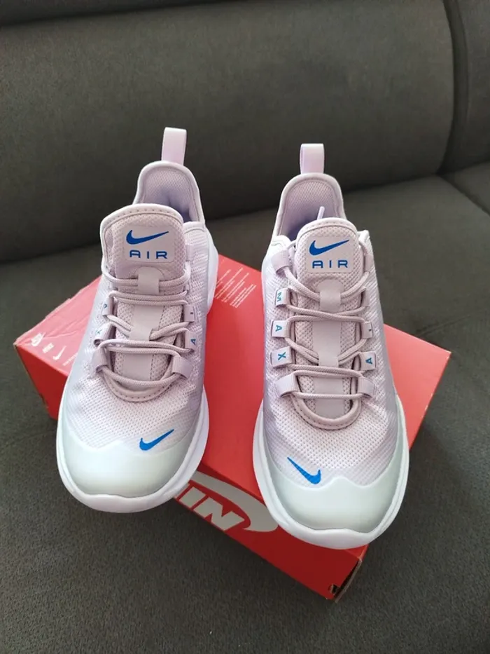 Basket fille nike air max axis lila et gris - photo numéro 5