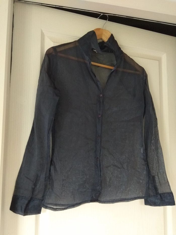 Chemise tulle transparente T36